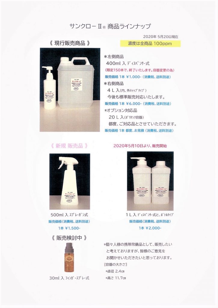 サンクローⅡ商品ラインナップ | 桜工業株式会社
